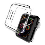 Wholesale Apple Watch Series 6 / SE / 5 / 4 Transparent Ultra-Thin All Around Bumper Protective Case 40MM (Clear)